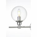 Cling 110 V E12 Four Light Vanity Wall Lamp, Chrome CL2963629